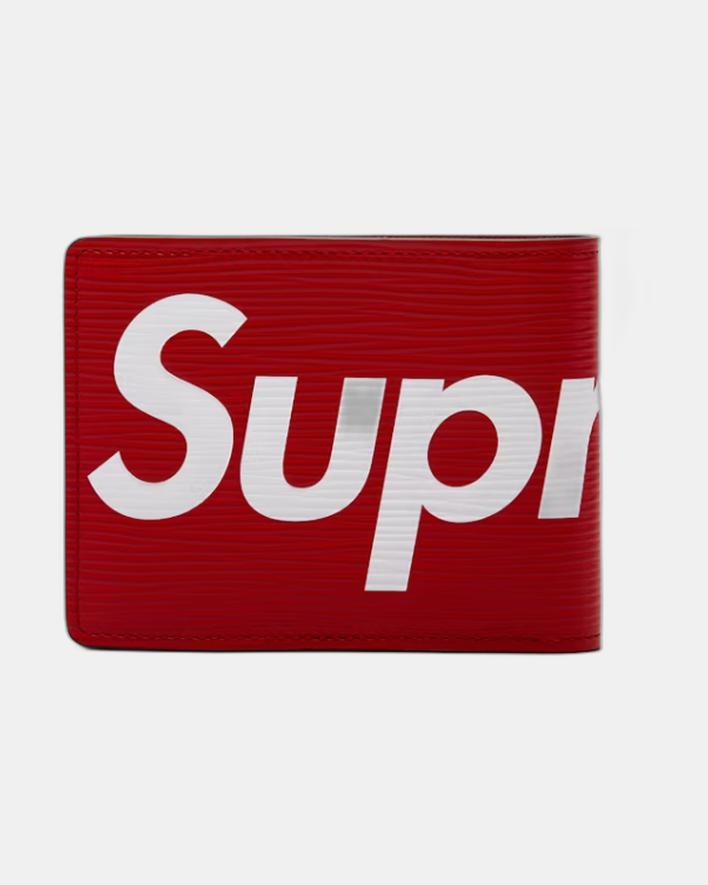 Louis Vuitton x Supreme Slender Wallet Epi Red