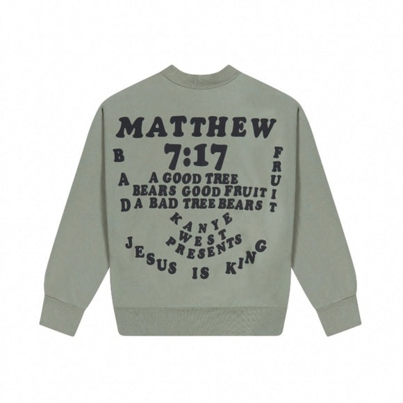 Kanye West x CPFM 'Jesus is King' Crewneck Green