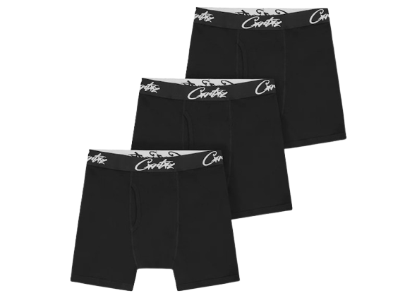 Corteiz Allstarz Boxers (3 Pack) Black