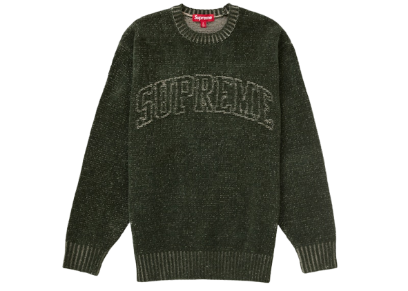 Supreme Contrast Arc Sweater Olive