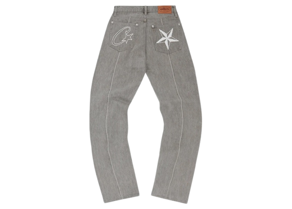 Corteiz C-Star Denim Jeans Grau