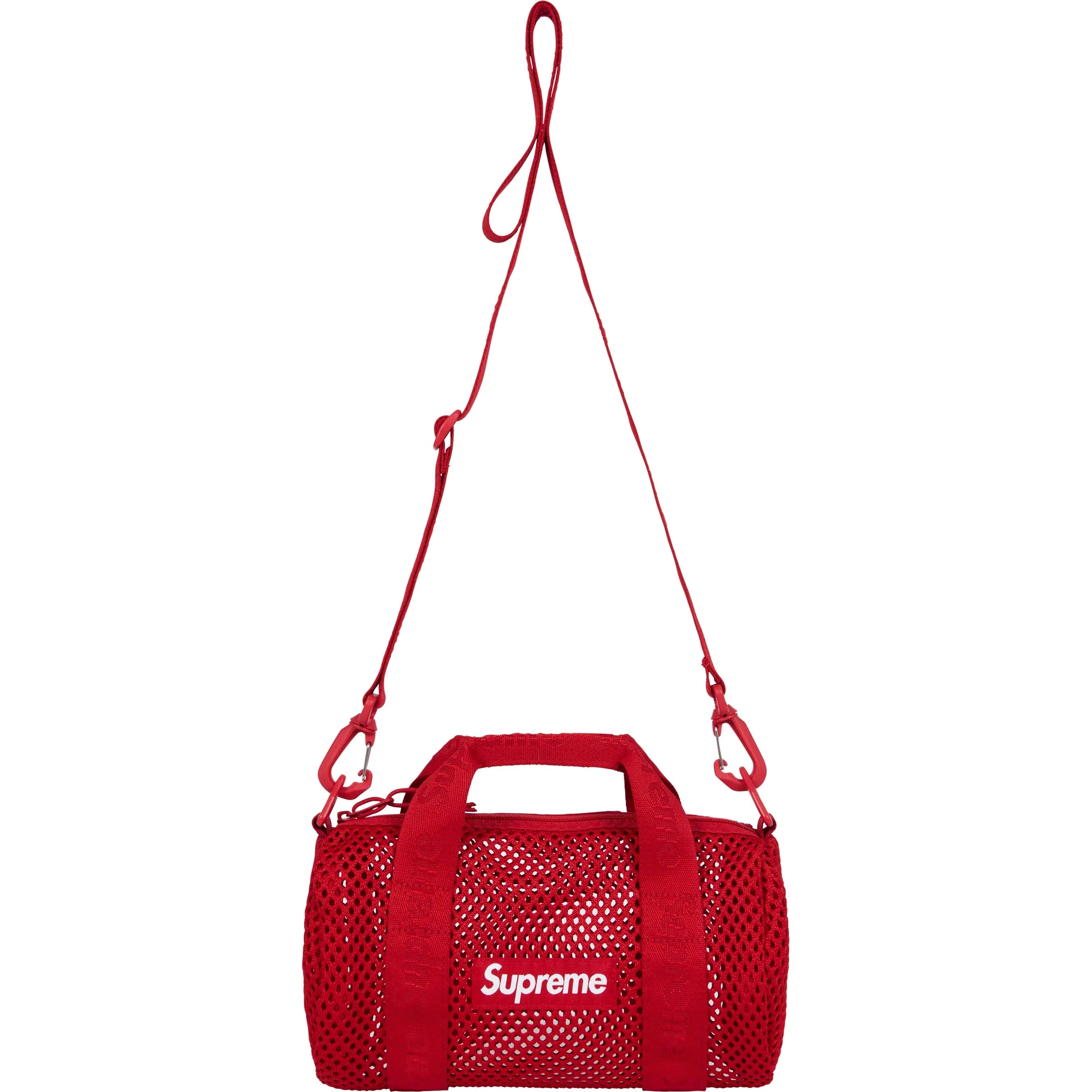 Supreme Mesh Mini Duffle Bag Red