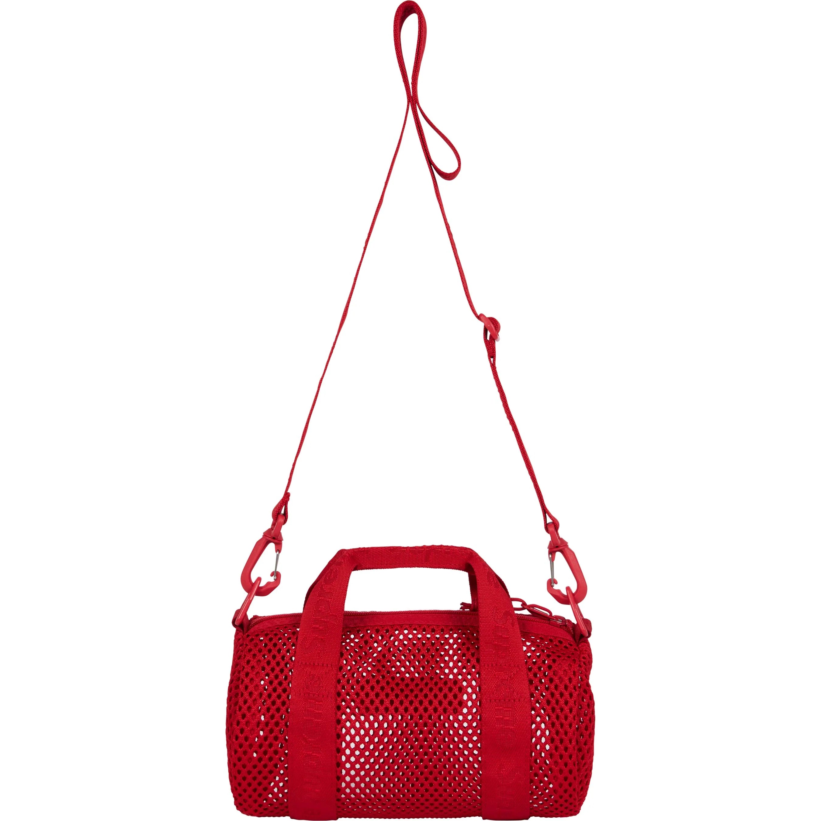 Supreme Mesh Mini Duffle Bag Red