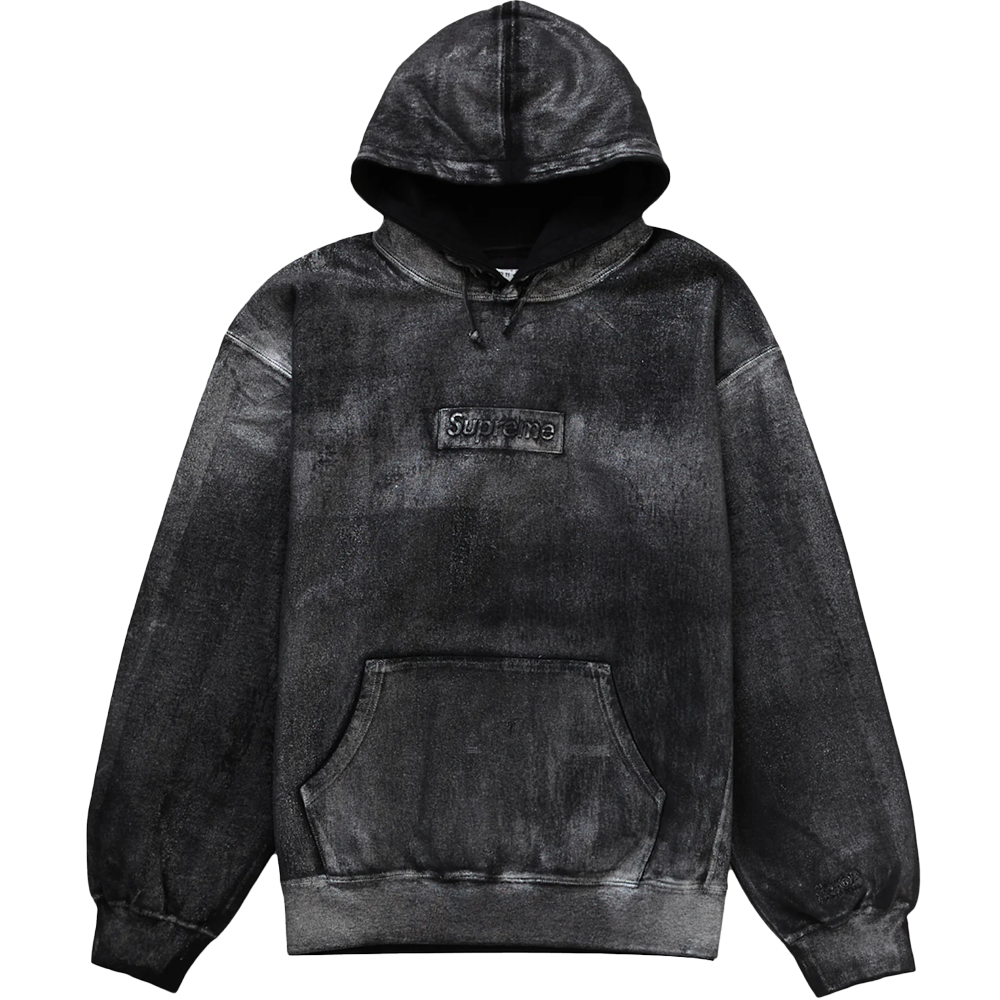 Supreme MM6 Maison Margiela Foil Box Logo Hooded Sweatshirt Black
