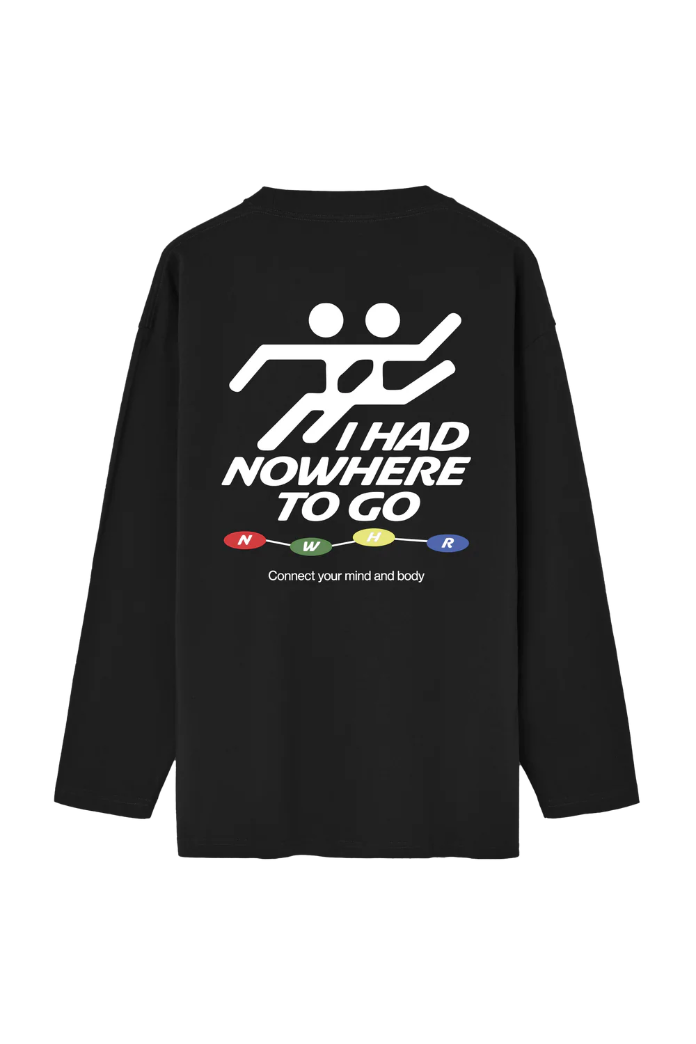 NWHR No Where to go Long Sleeve T-shirt Black