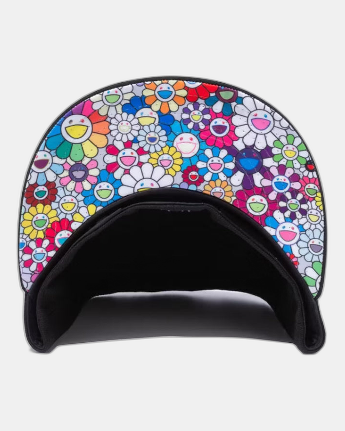New Era x Takashi Murakami Flower Flag 59Fifty Fitted Hat Black Rainbow