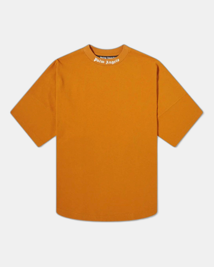 Palm Angels Stehkragen-T-Shirt „Burnt Orange“