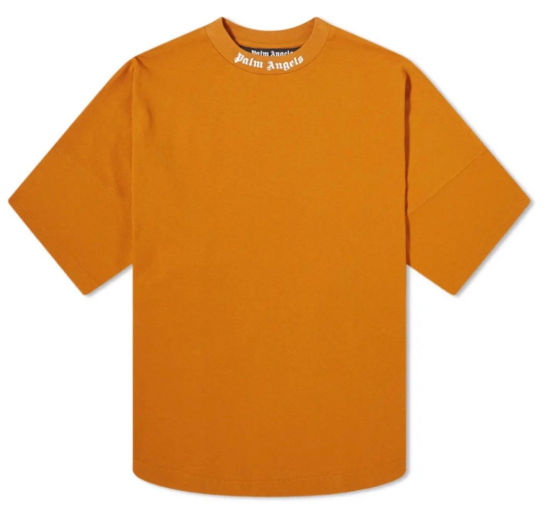 Palm Angels Stehkragen-T-Shirt „Burnt Orange“
