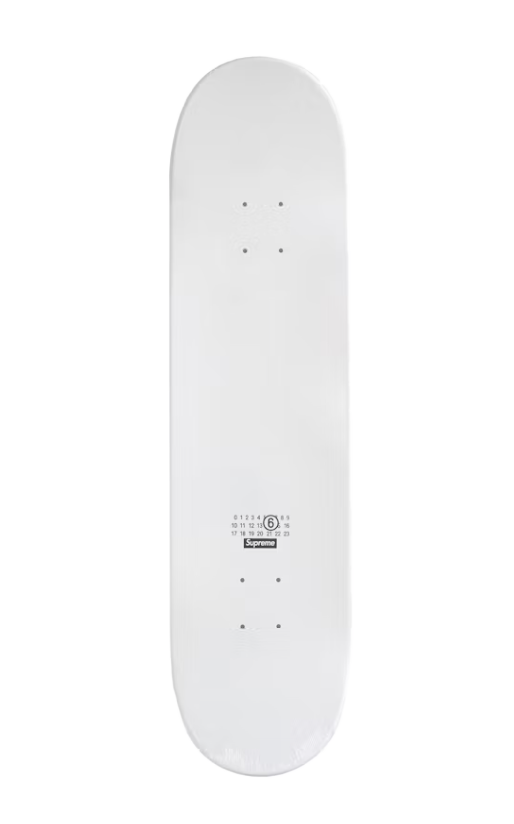 Supreme MM6 Maison Margiela Skateboard Deck White