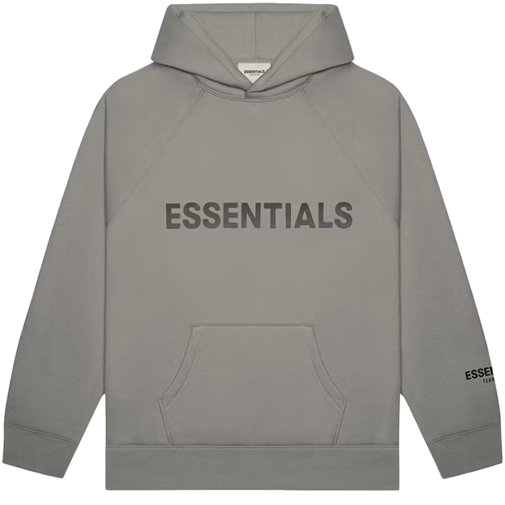 Fear of God Essentials Pullover Hoodie Applique Logo Cement