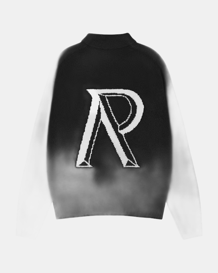 Represent Initial Boucle Polo Jet Black