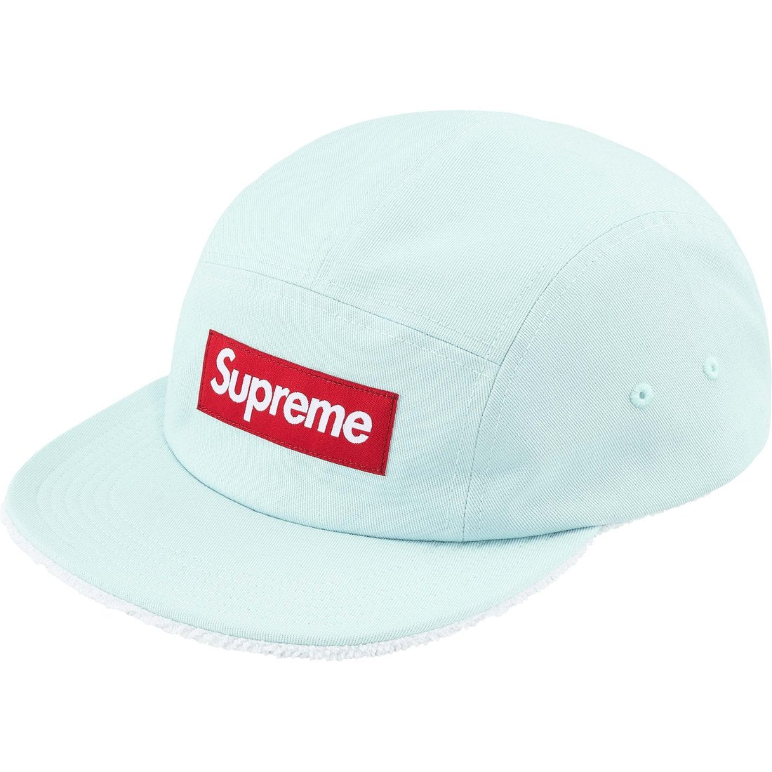 Supreme Wendbare Terry Camp Cap Hellblau