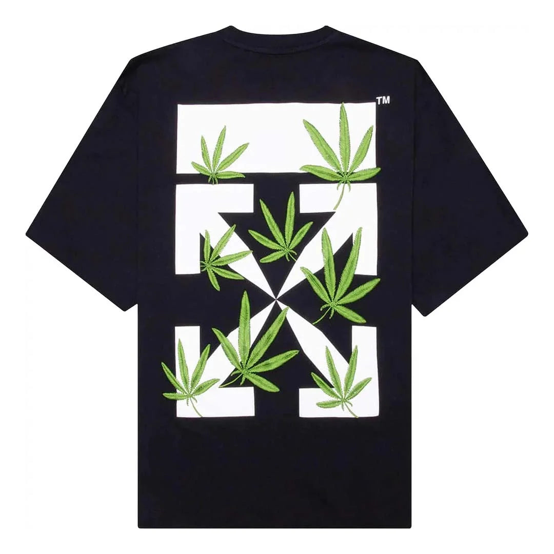 OFF-WHITE Weed Arrows Oversized T-Shirt Black/Green