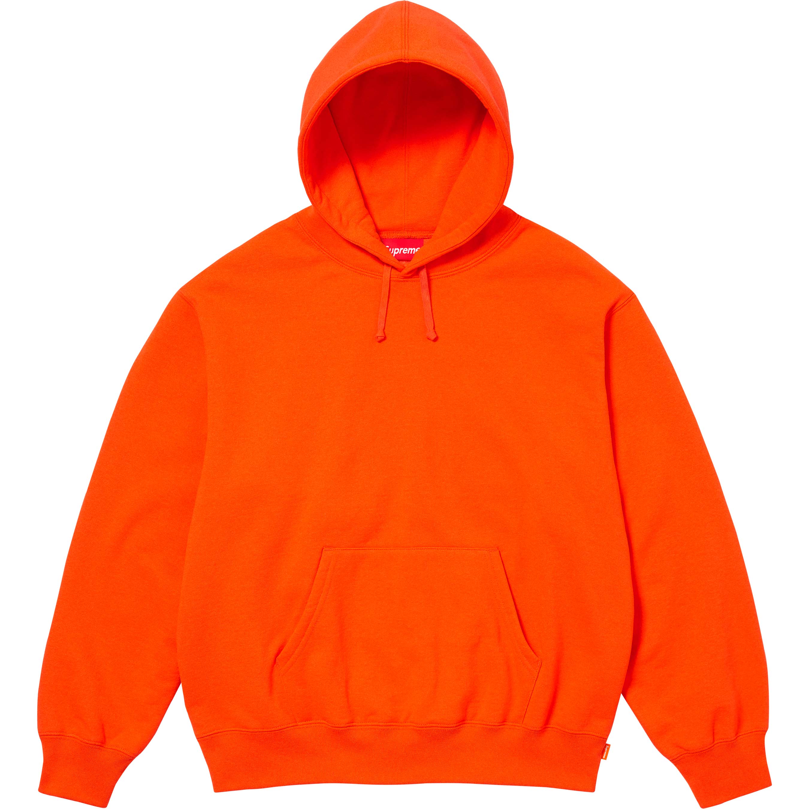 Supreme Satin Appliqué Hooded Sweatshirt Bright Orange