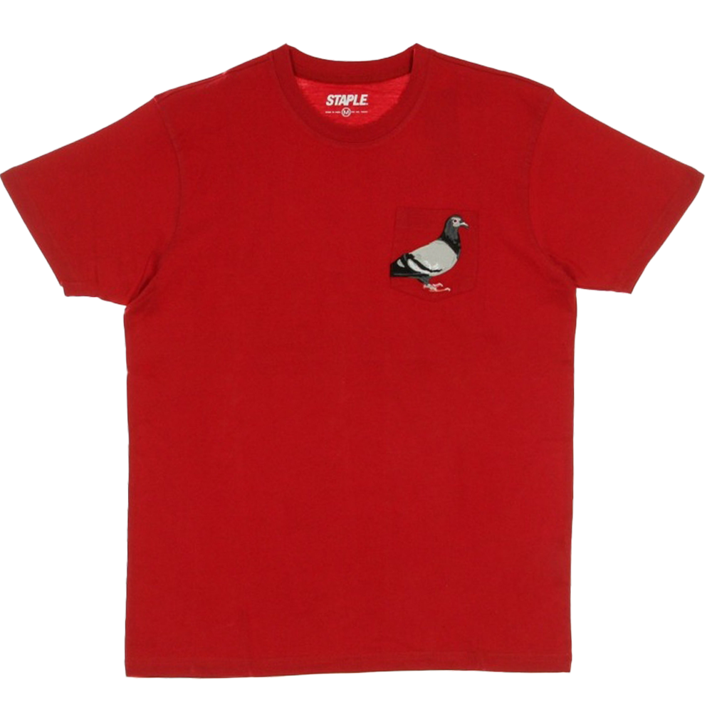 Staple Pigeon Pocket Tee Red