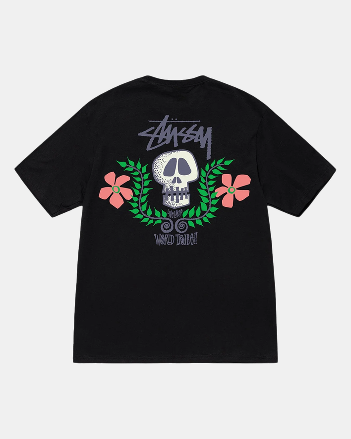 Stussy Skull Crest T-Shirt Schwarz