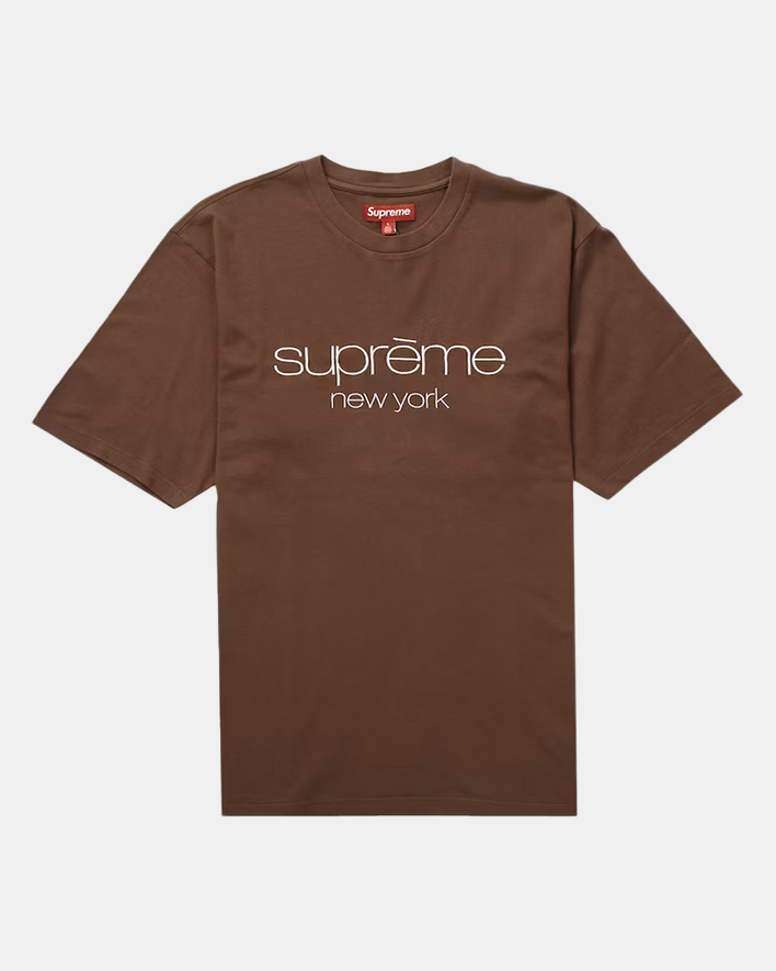 Supreme Classic Logo S/S Top Braun