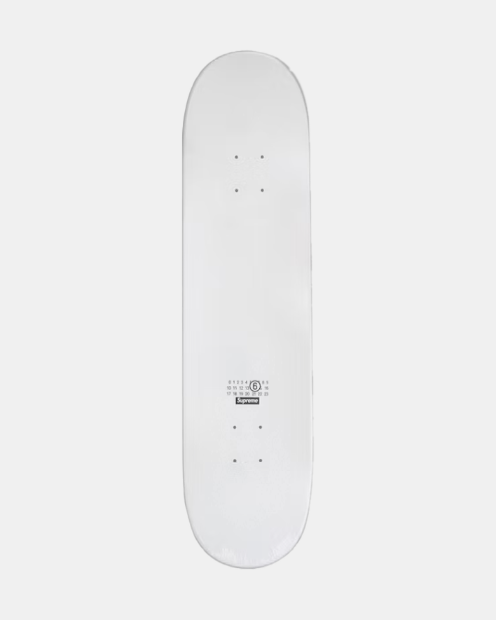 Supreme MM6 Maison Margiela Skateboard Deck White