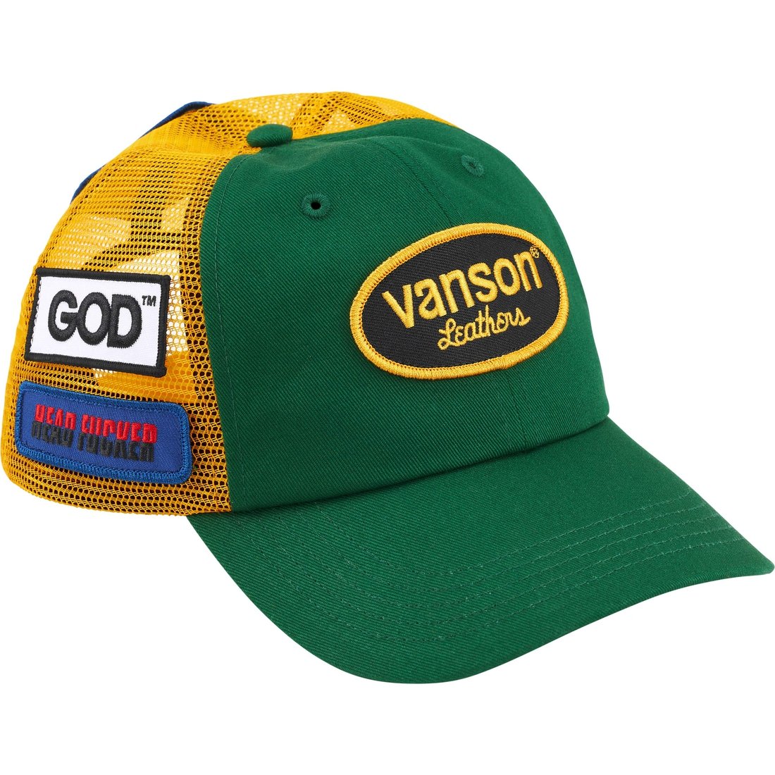 Supreme x HYSTERIC GLAMOR x Vanson Leathers Mesh Back 6-Panel Grün