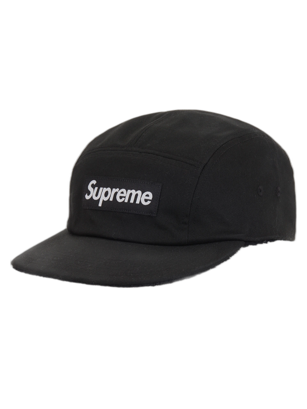 Supreme Wendbare Terry Camp Cap Schwarz