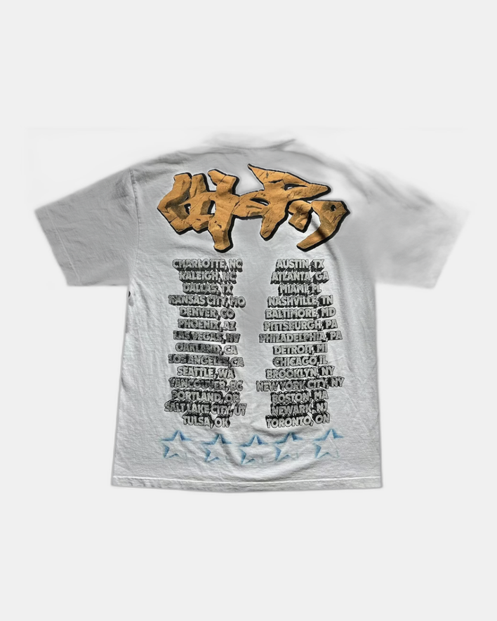 Travis Scott Utopia Tour Skitzo Circus Maximus Tee White