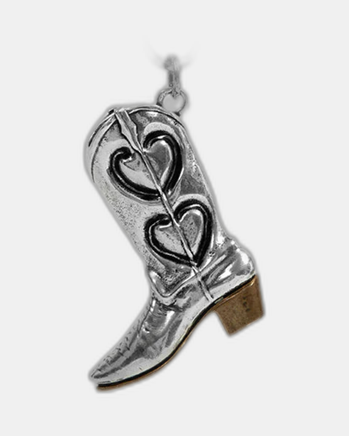 Twojeys 925 Icon Boot Necklace Silver