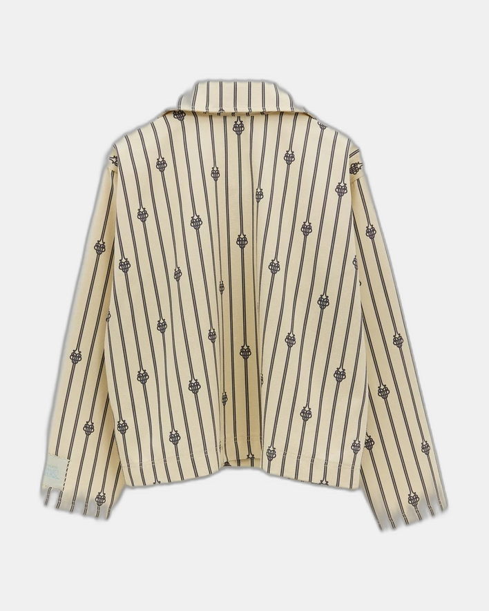 Ugo Boulard Cotton Canvas "Vareuse" Jacket With Short UB Monogram
