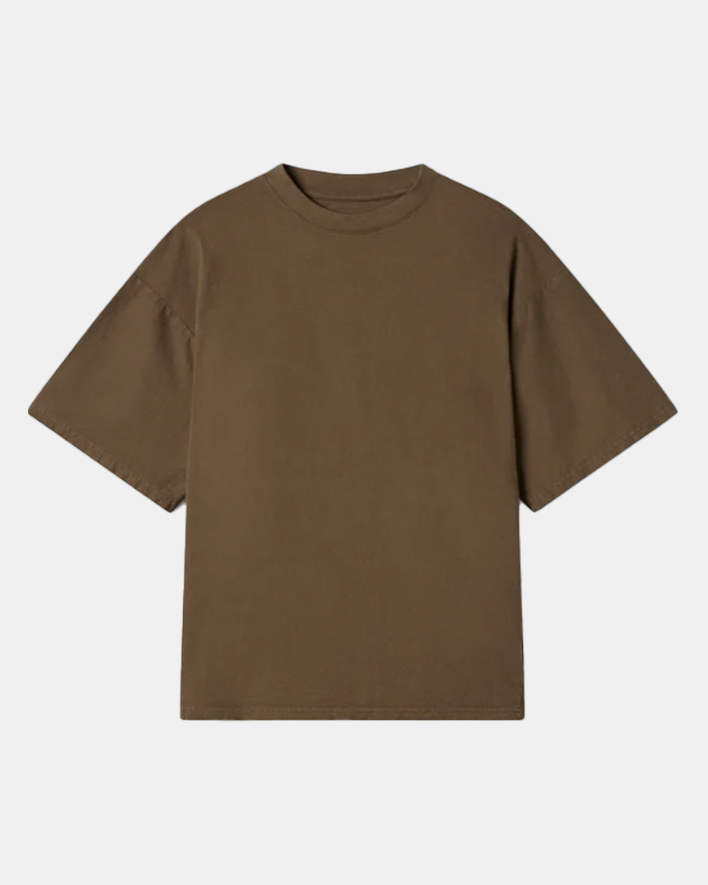 Velour Garments 300 GSM T-Shirt „Mokkabraun“.