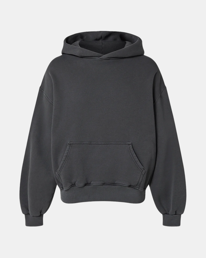 Velor Garments 450 GSM 'Anthracite' Hoodie