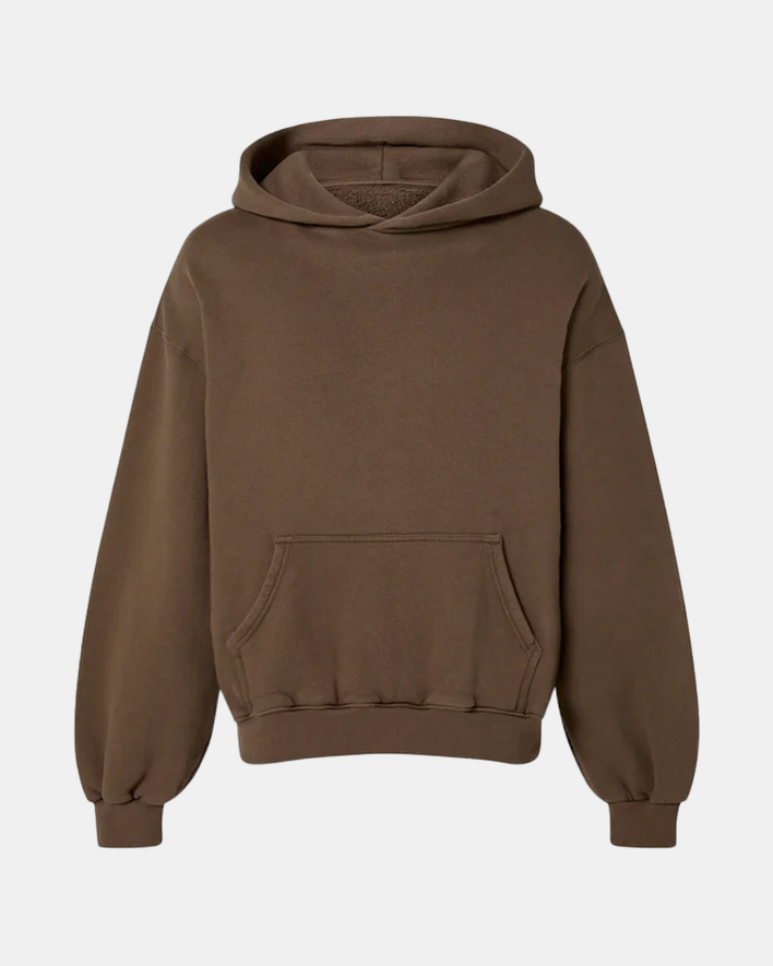 Velour Garments 450 GSM „Mocha Brown“ Kapuzenpullover