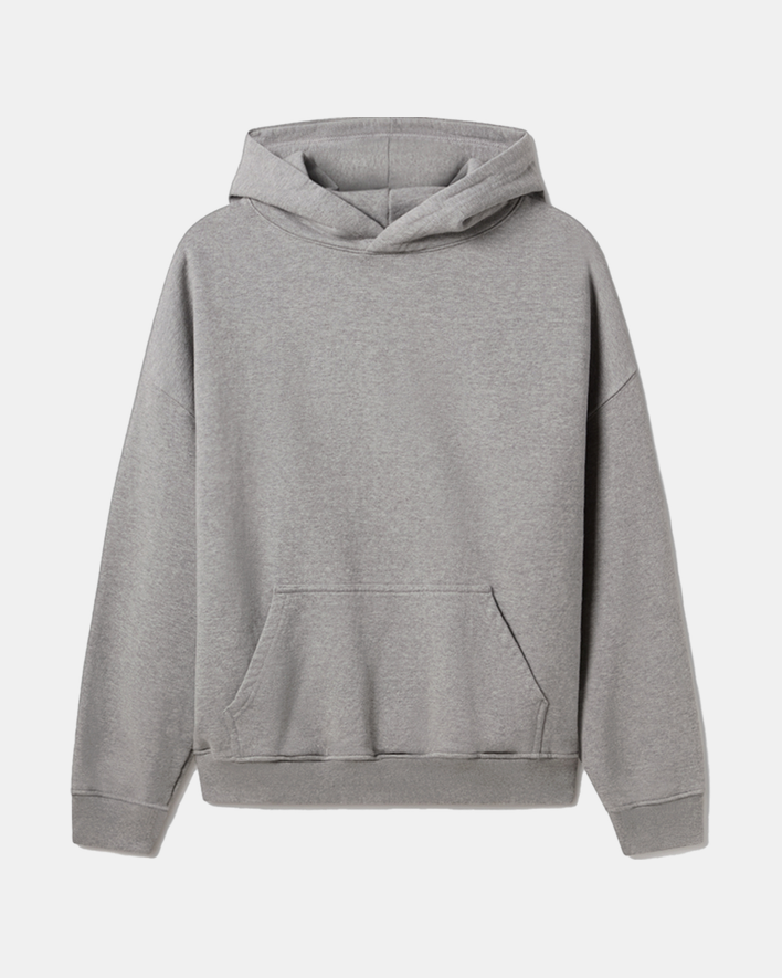 Velor Garments 600 GSM 'Ash Grey' Hoodie