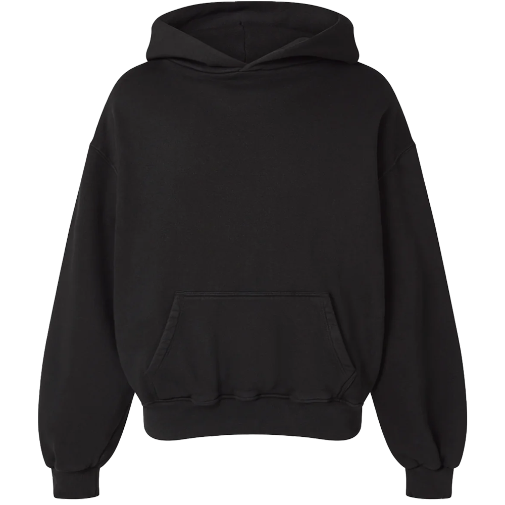 Velour Garments 450 GSM 'Jet Black' Hoodie – The Garden Velour Garments 450 GSM 'Jet Black' Hoodie – The Garden
