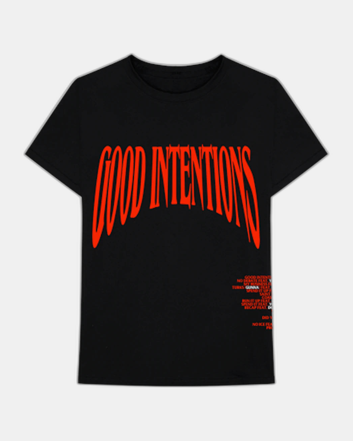 VLONE x NAV Bad Habits Good Intentions Tee Black