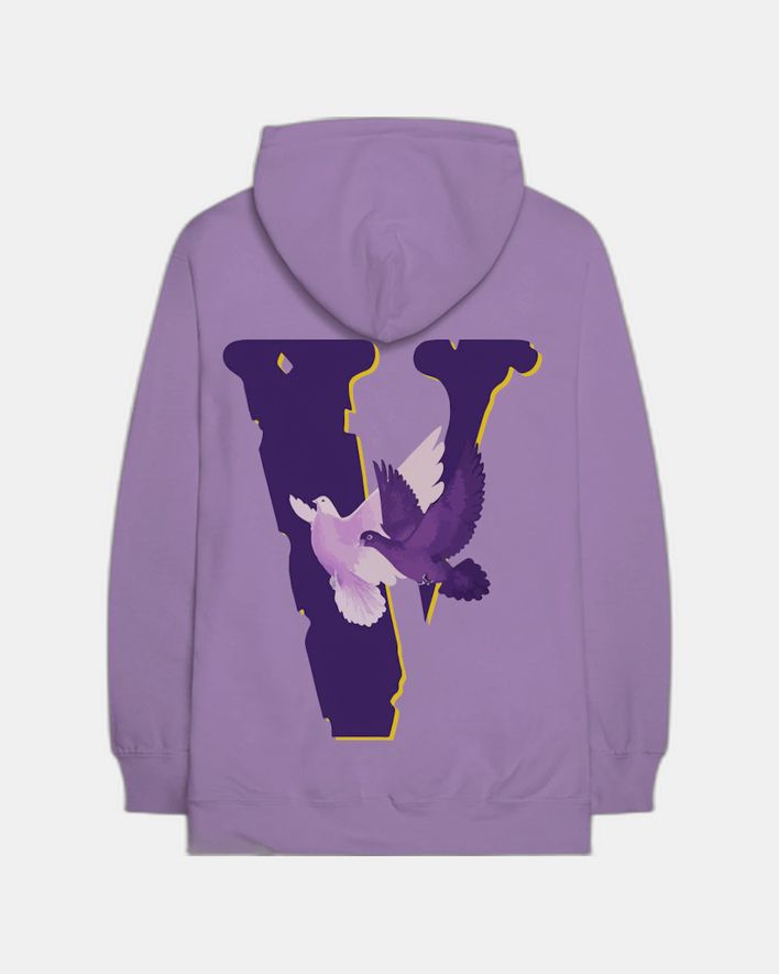 Vlone x Nav Doves Hoodie Purple