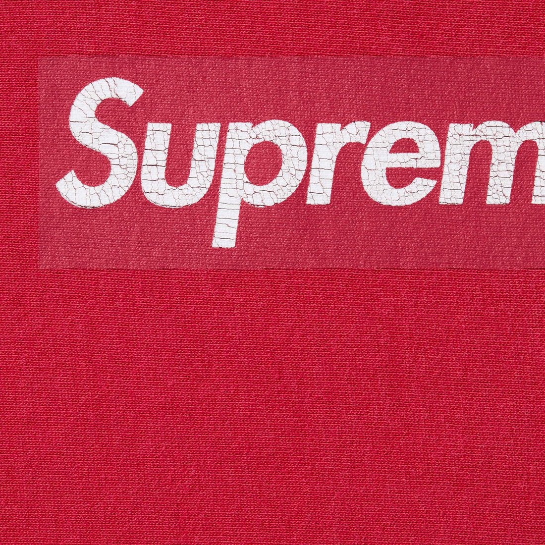 Supreme Washed Box Logo Crewneck Red