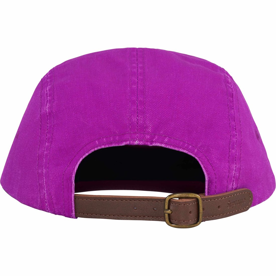 Supreme Washed Chino Twill Camp Cap Bright Purple