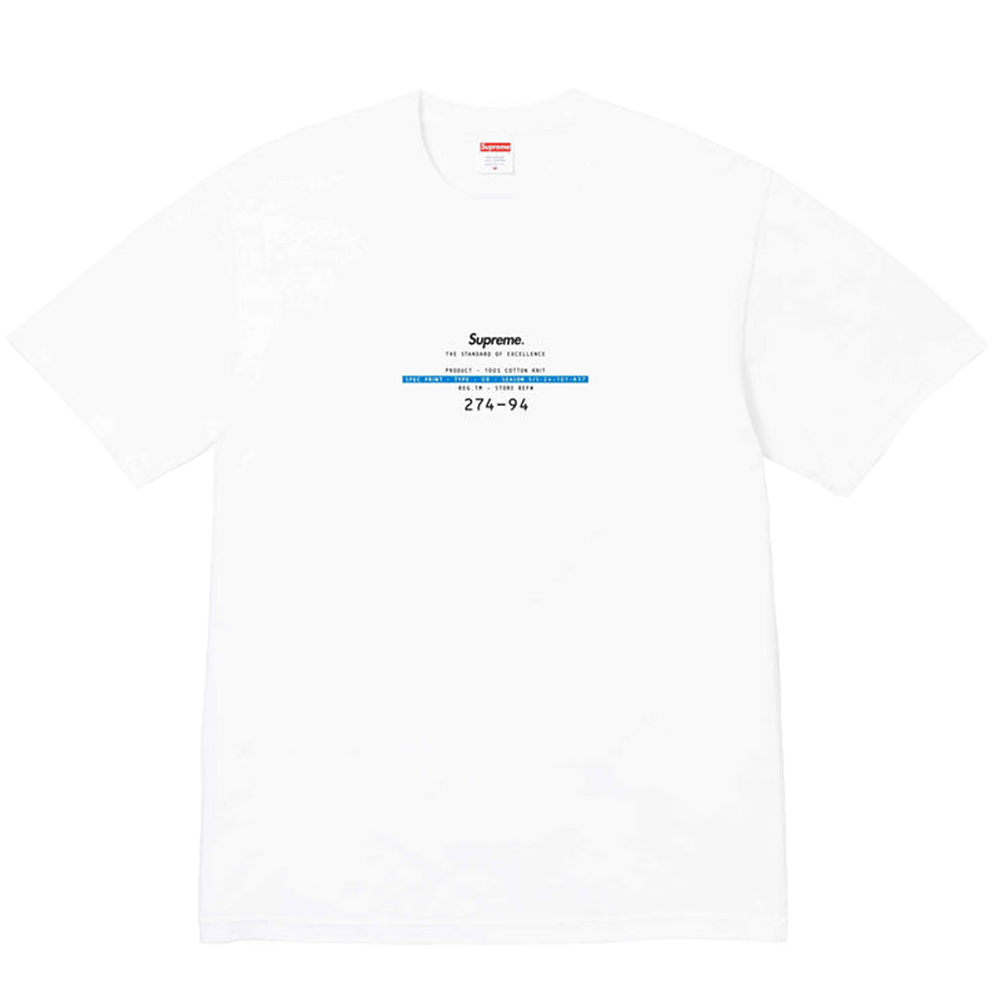 Supreme Standard Tee White The Garden