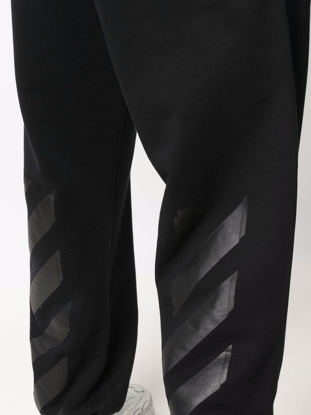 Off-White Diagonal Tab Slim Sweatpants Black