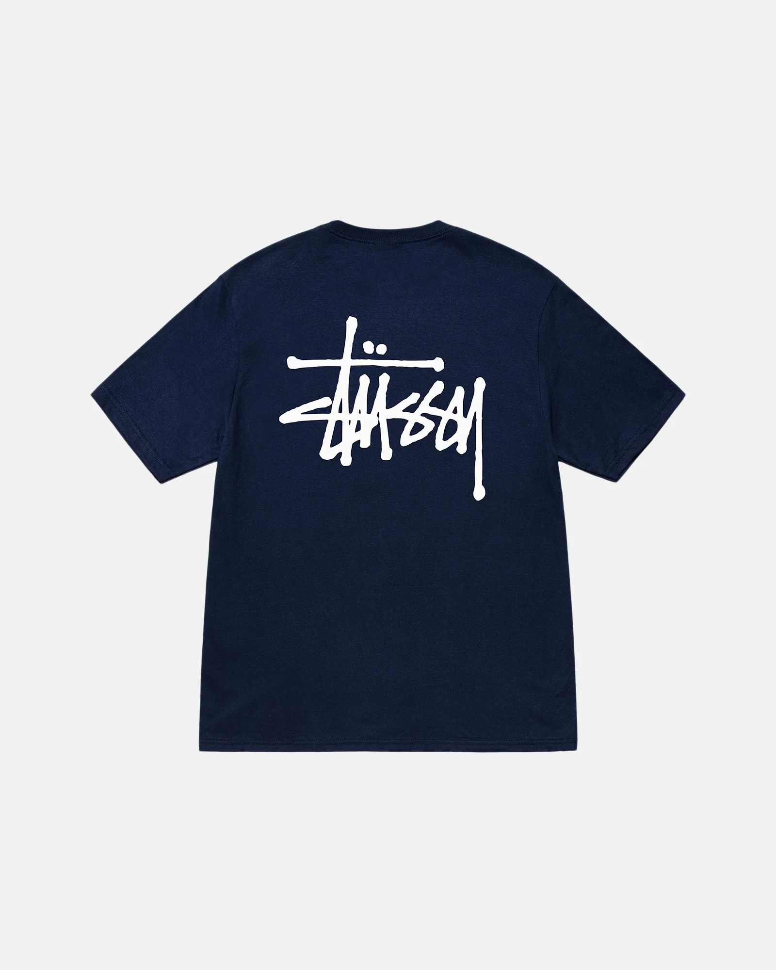 Stussy Basic Tee Navy Blue