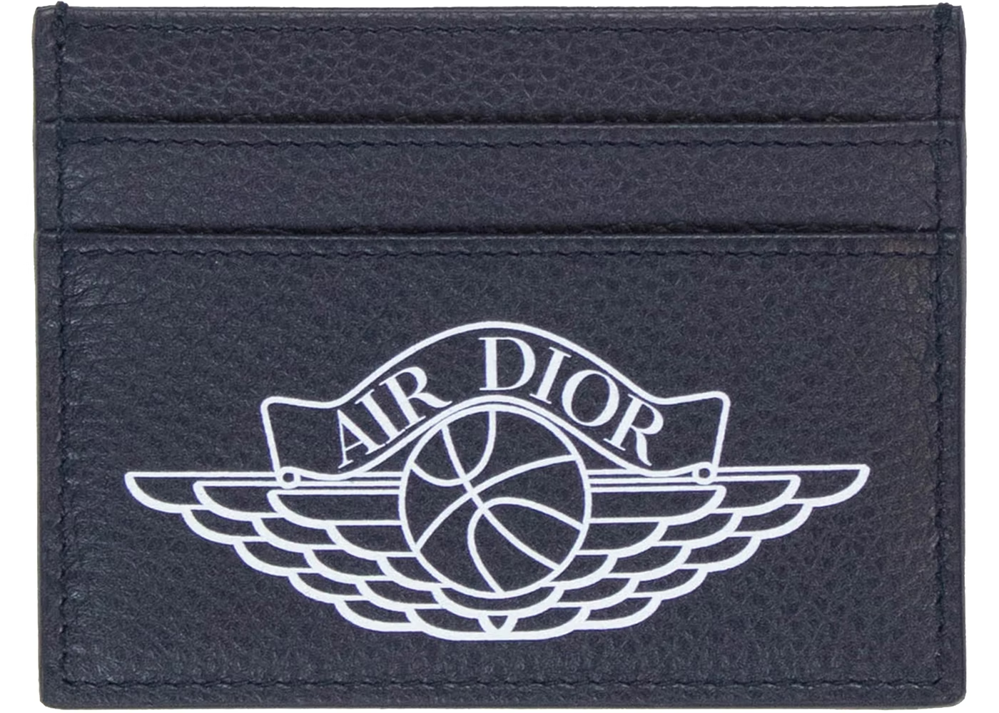 Dior x Jordan Wings Card Holder (4 Card Slot) Navy THE GARDEN