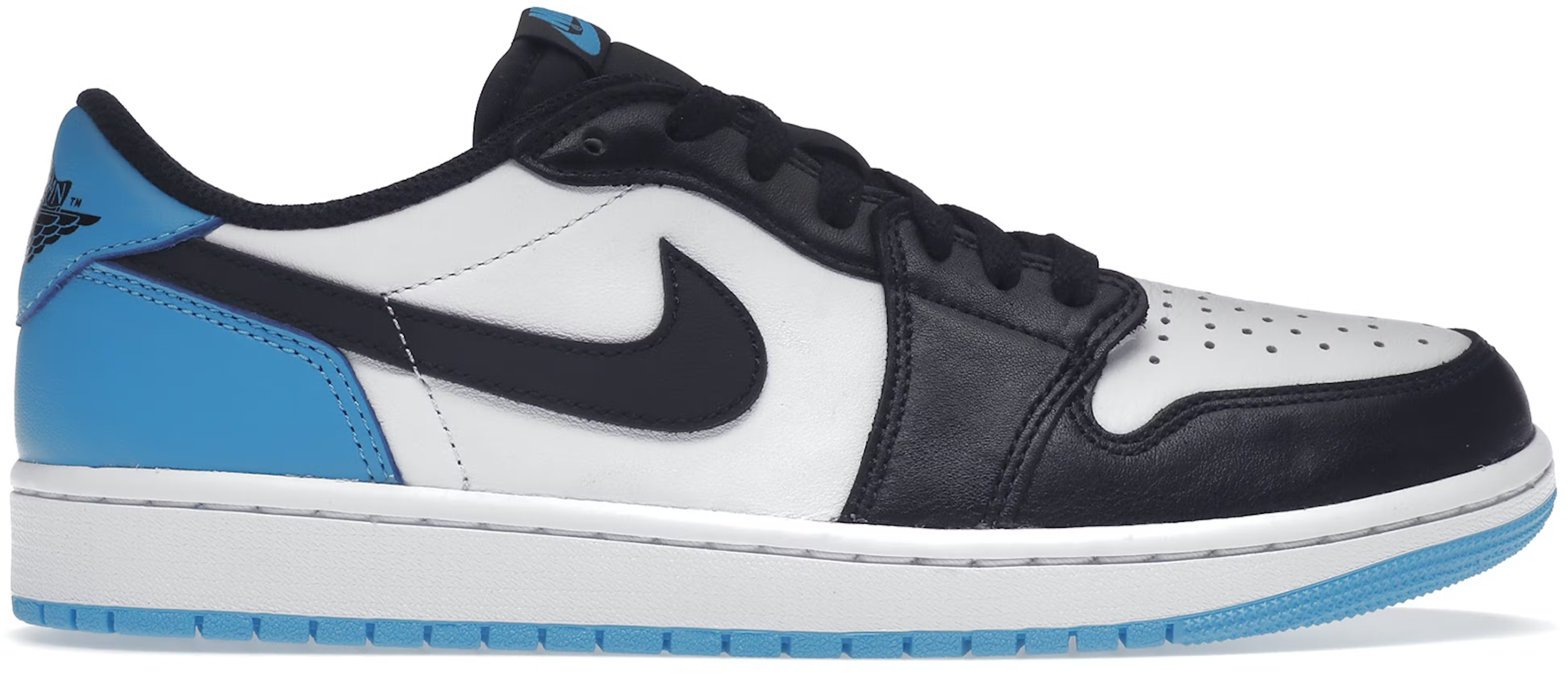 Jordan 1 Retro Low OG Black Dark Powder Blue THE GARDEN