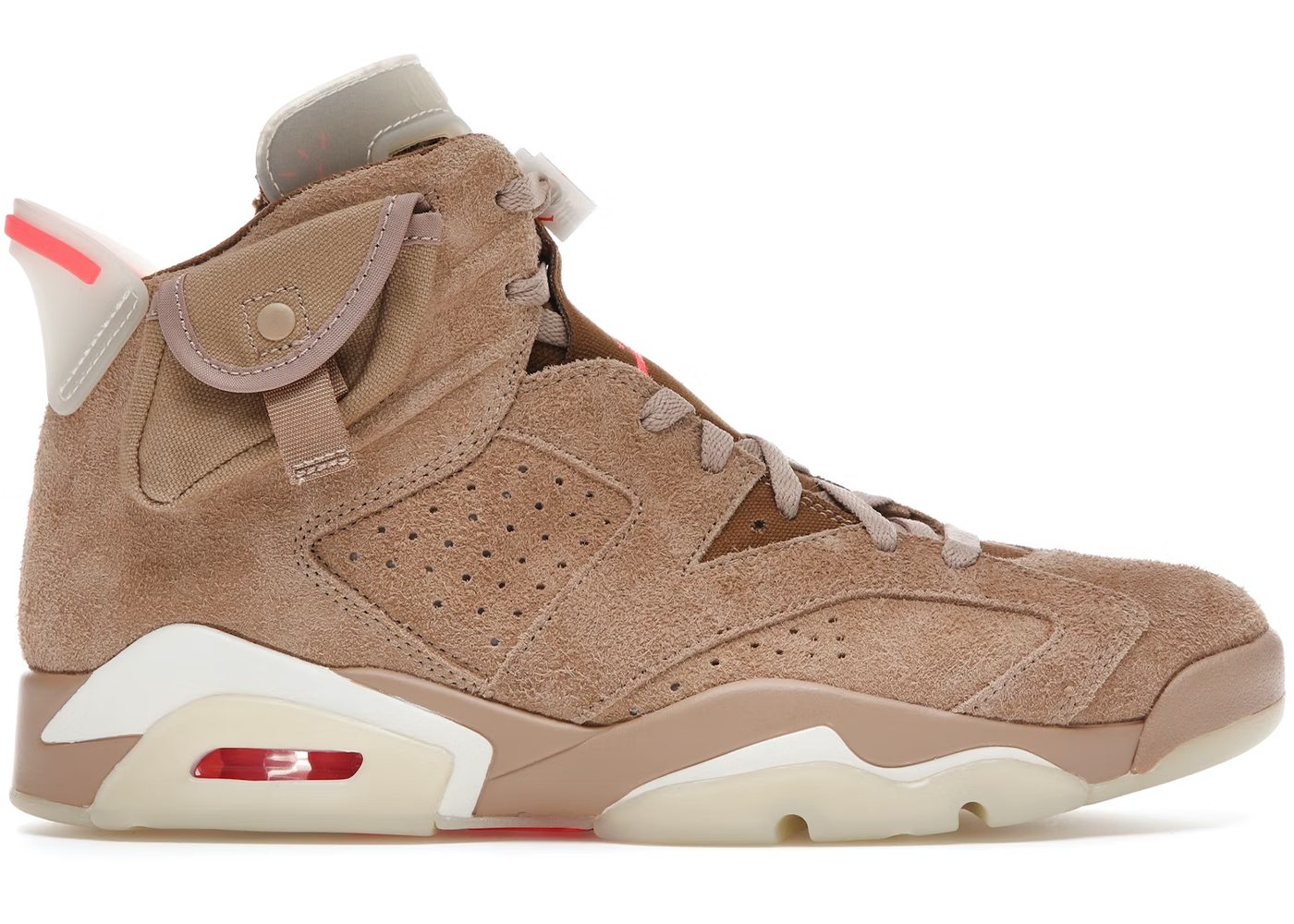 Jordan 6 Retro Travis Scott British Khaki THE GARDEN