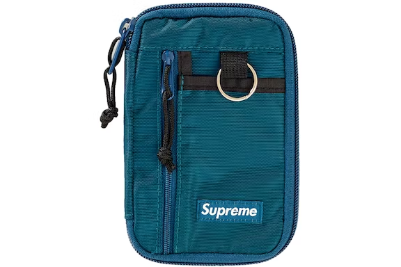 Supreme Small Zip Pouch Dark Teal THE GARDEN