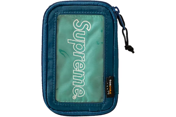 Supreme Small Zip Pouch Dark Teal THE GARDEN