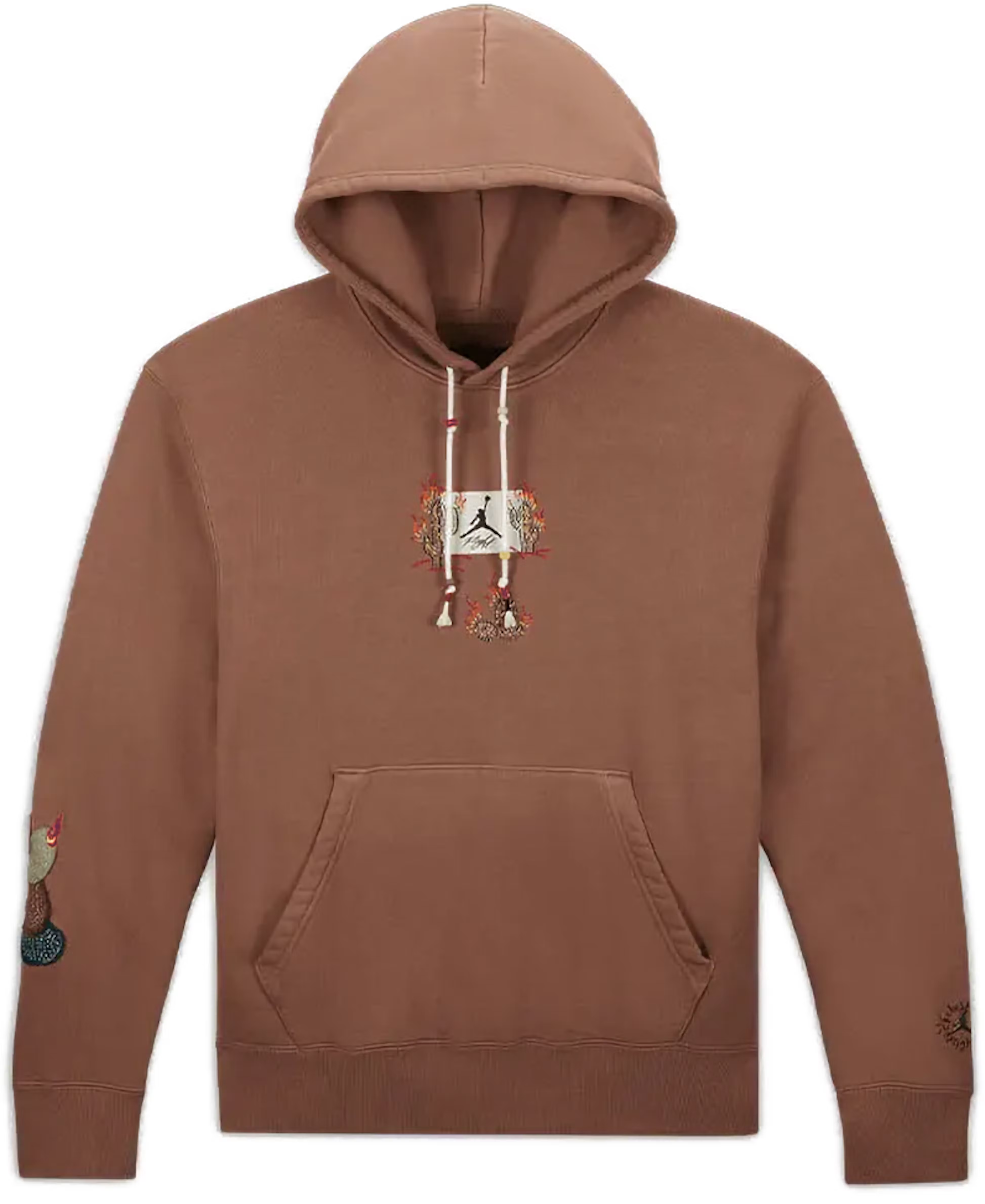Travis Scott x Jordan Flight Graphic Hoodie Archaeo Brown THE GARDEN