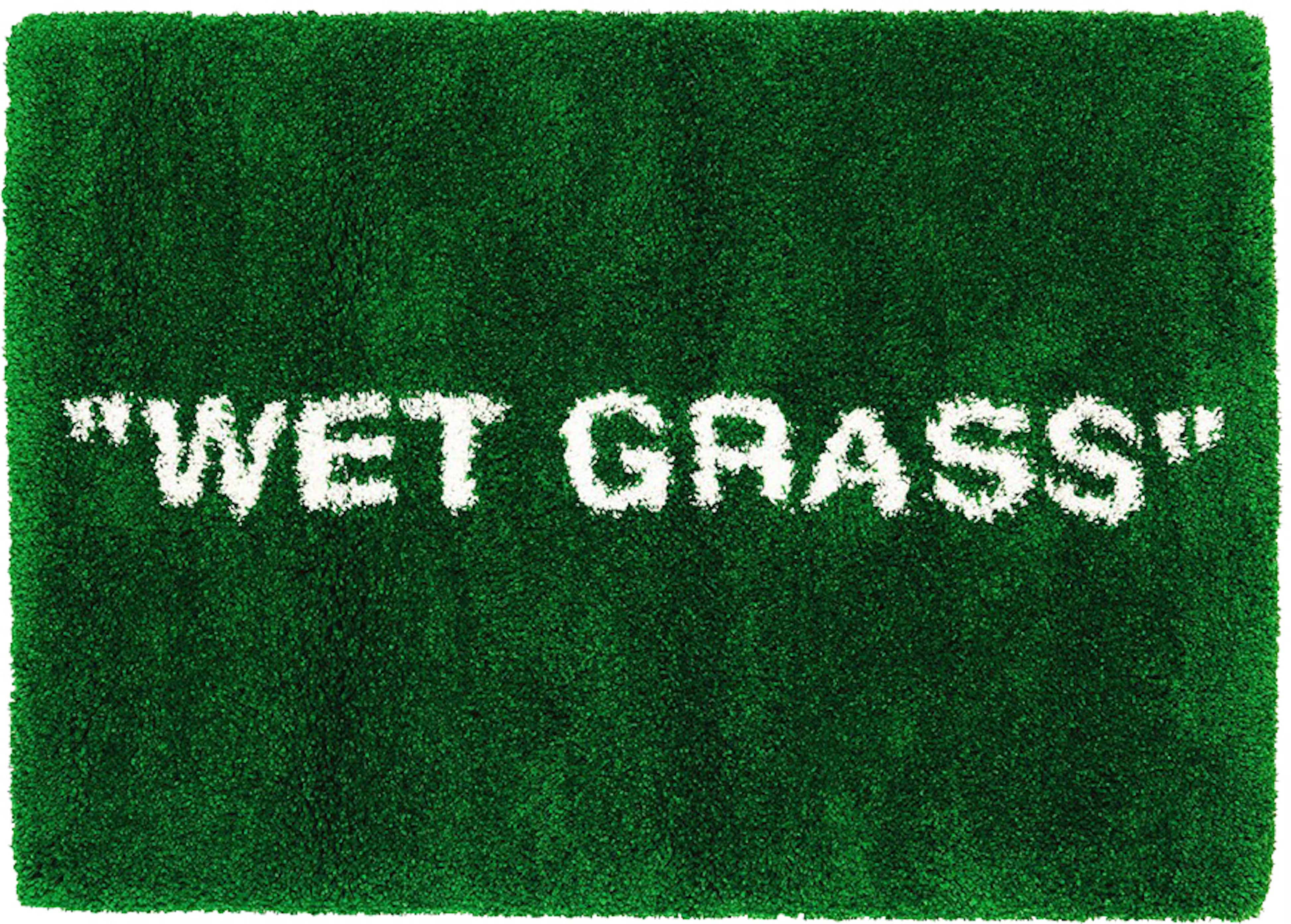 Virgil Abloh x IKEA MARKERAD "WET GRASS" Rug 195x132 CM Green THE GARDEN