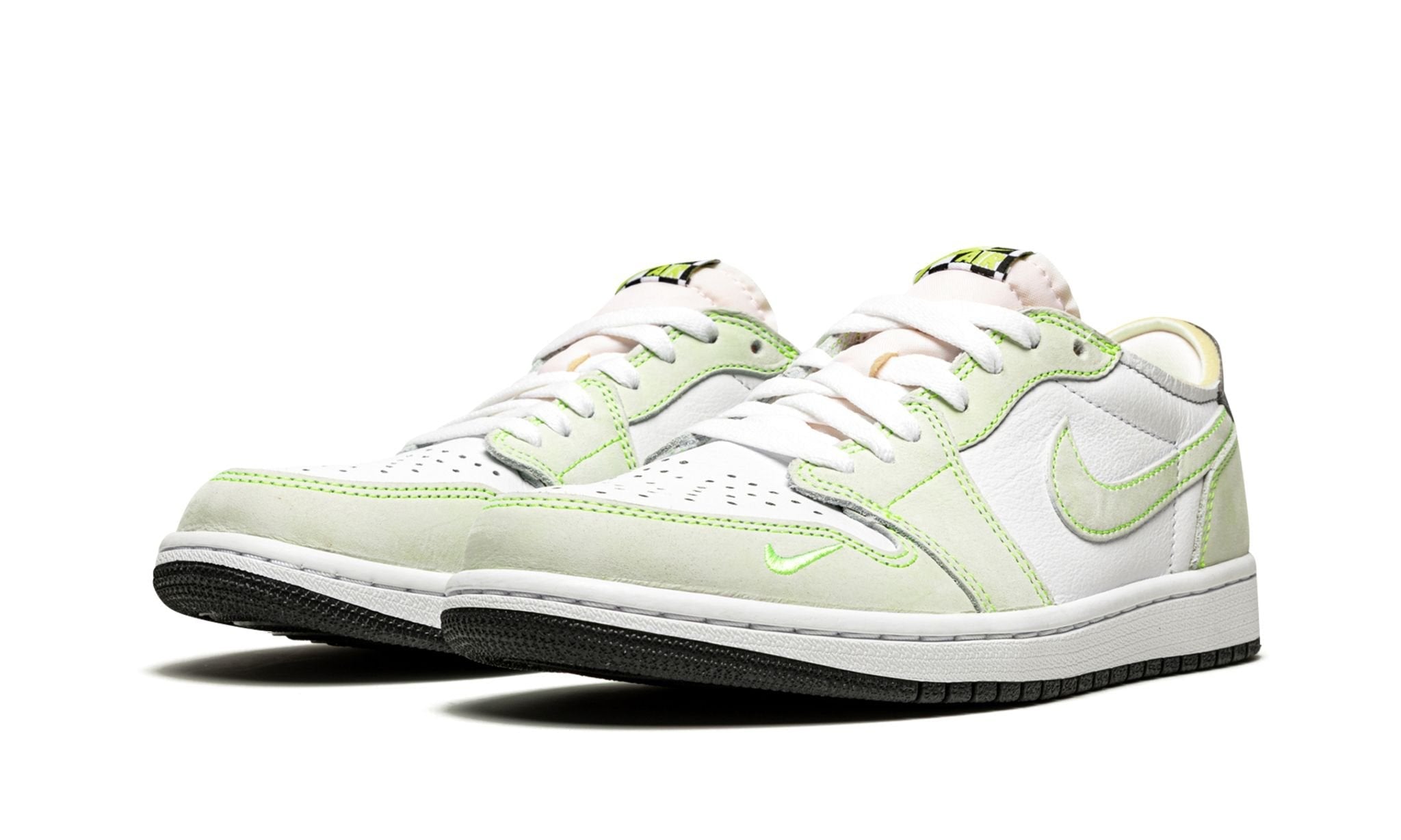 Jordan 1 Retro Low White Ghost Green Black