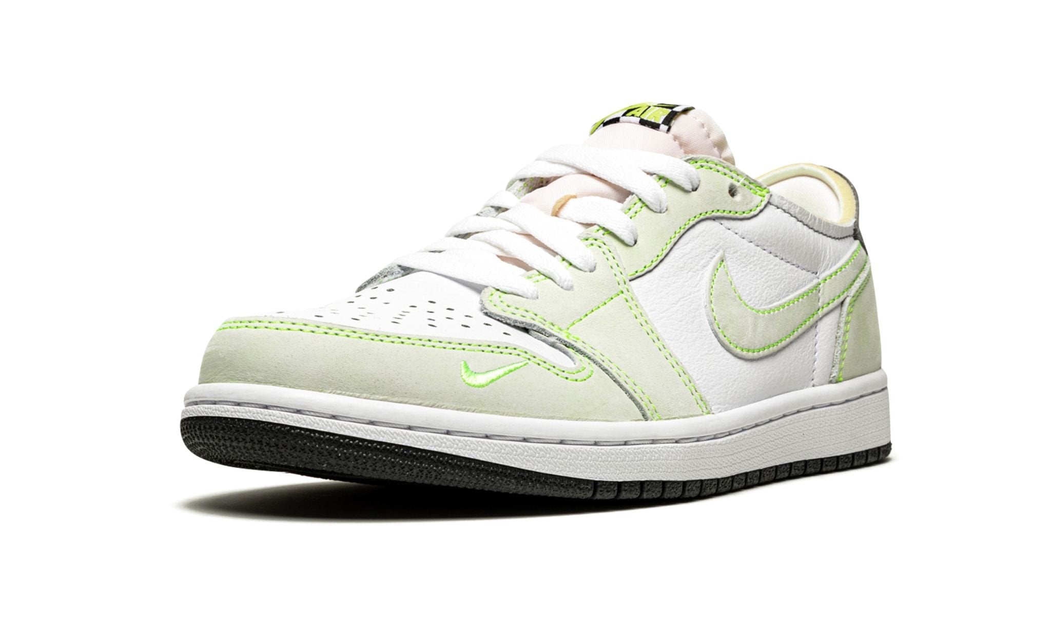 Jordan 1 Retro Low White Ghost Green Black
