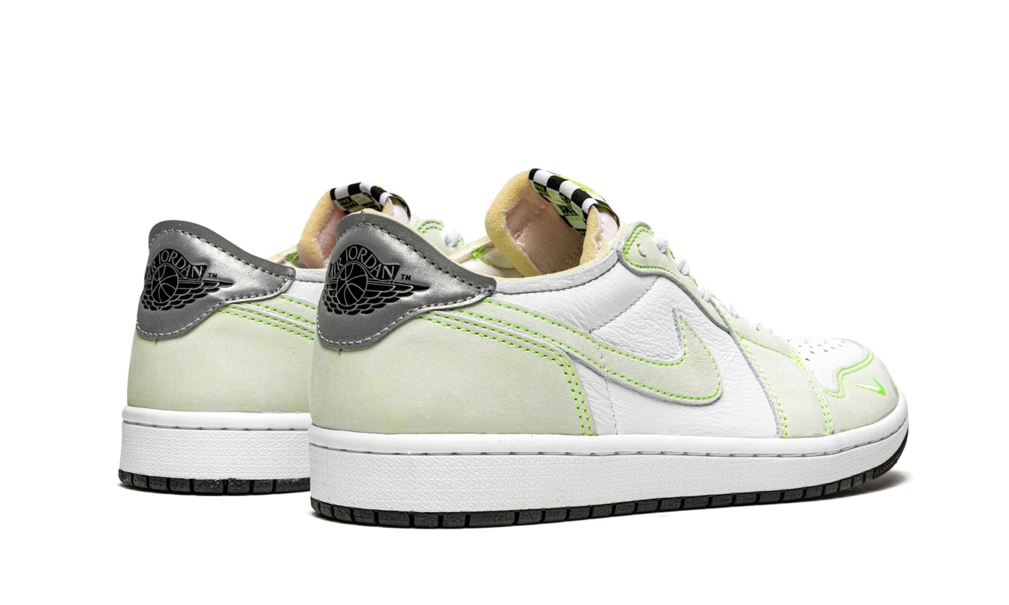 Jordan 1 Retro Low White Ghost Green Black