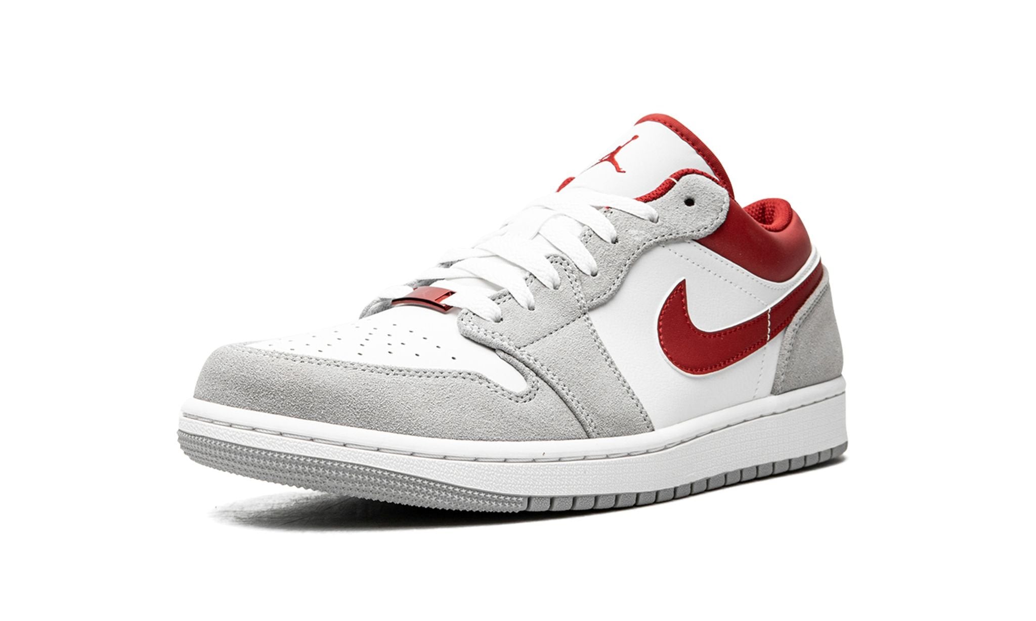 Jordan 1 Low SE Light Smoke Gray Gym Red GS